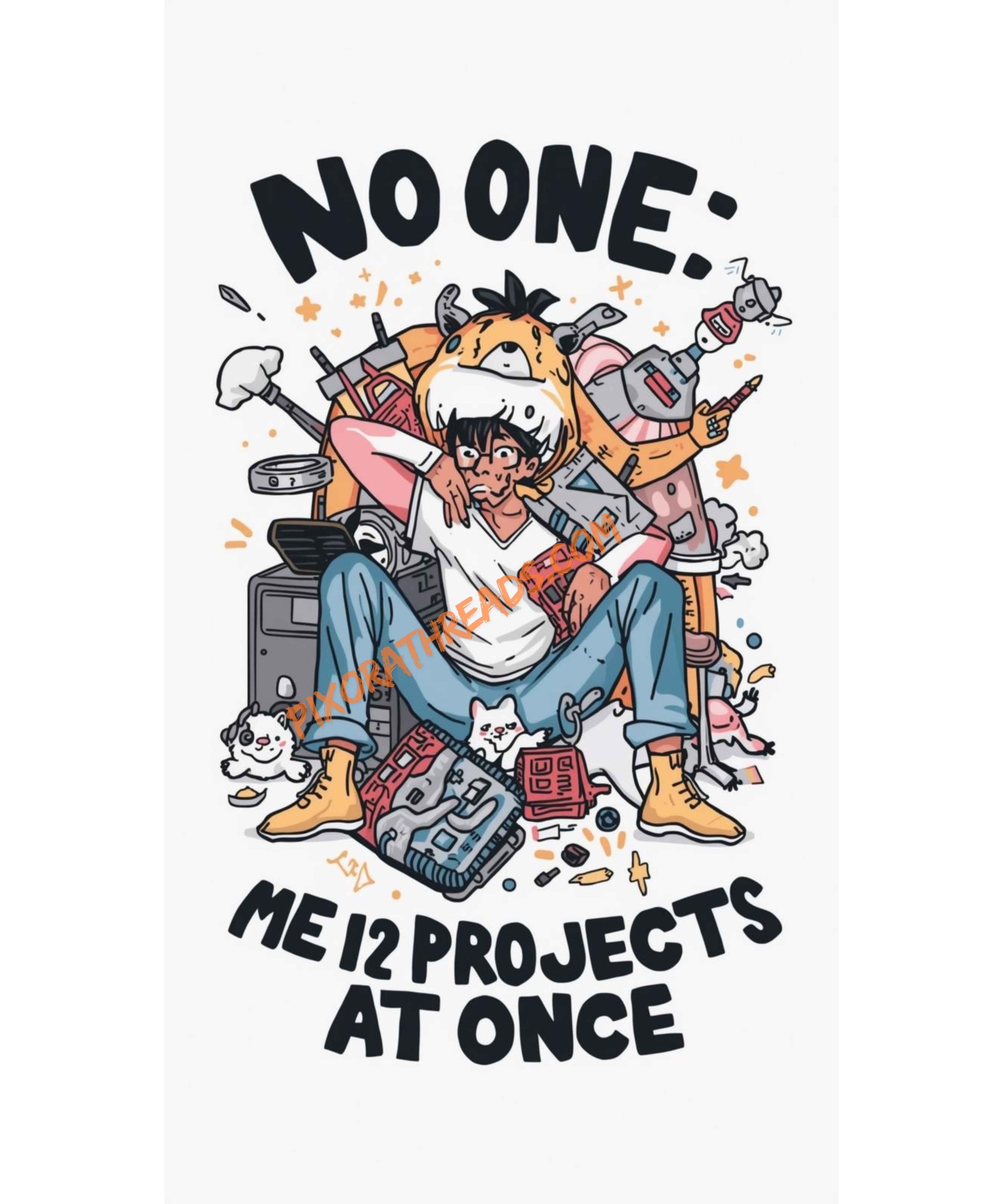 Digital art titled No One: Me in PNG format with high resolution and transparent background.