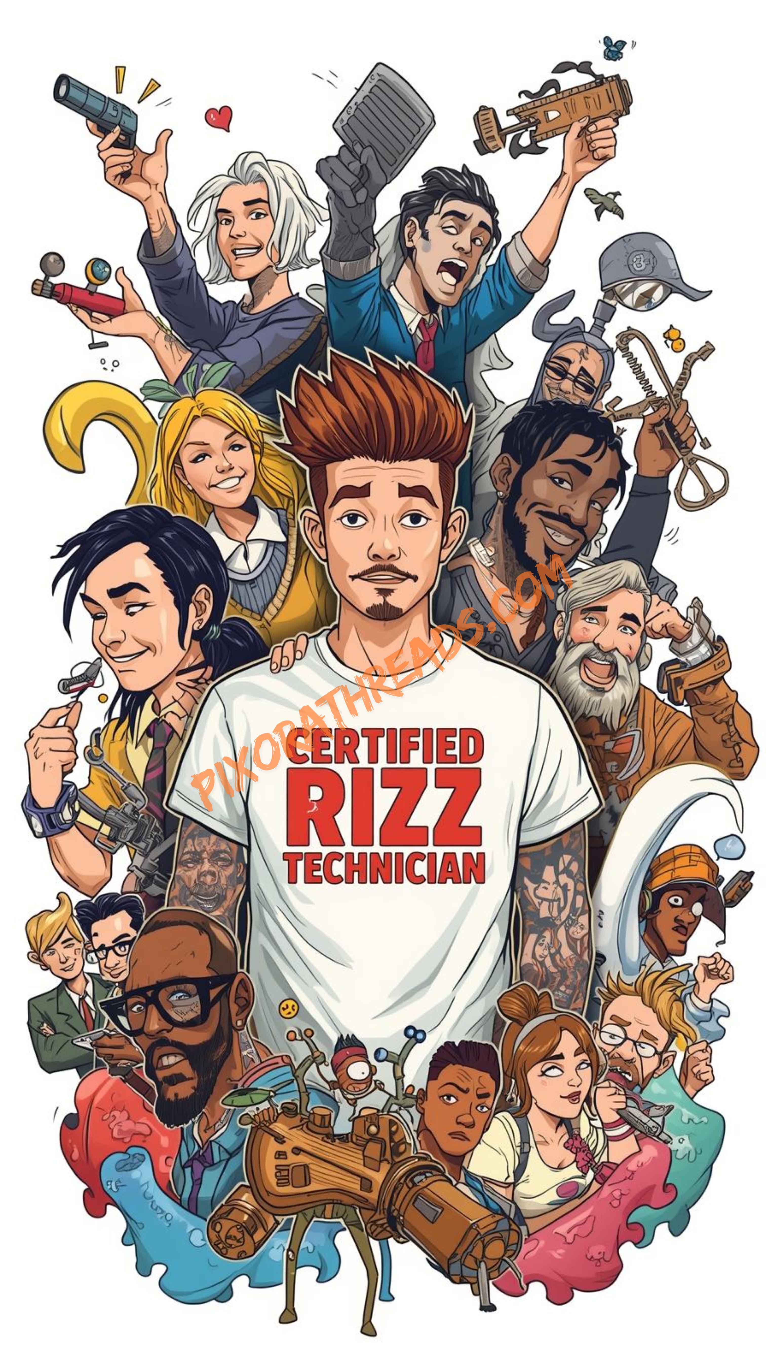 Transparent PNG preview of PixoraDrop Meme Art with watermark for digital design use