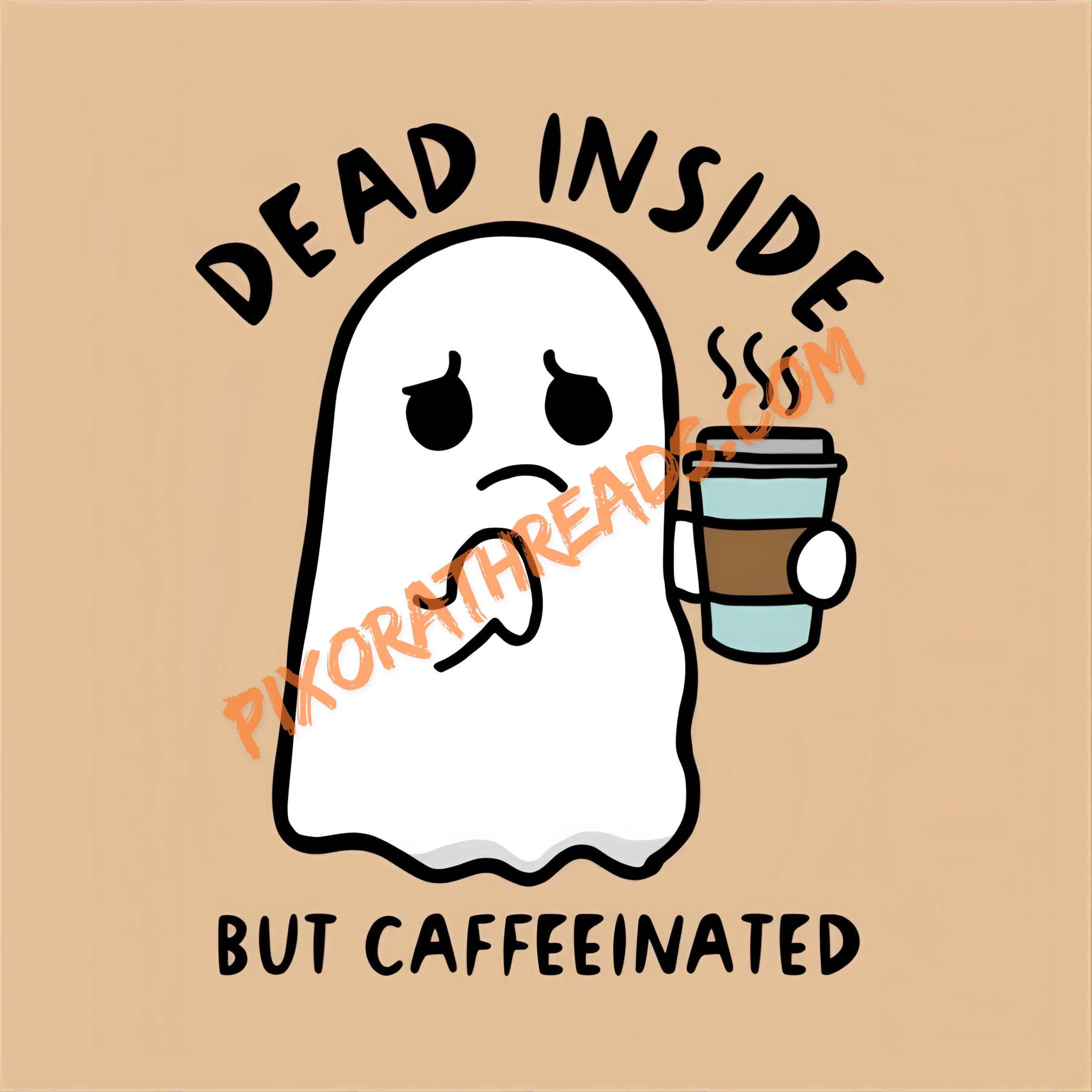 Digital download of caffeine-themed humorous meme art in transparent PNG format.