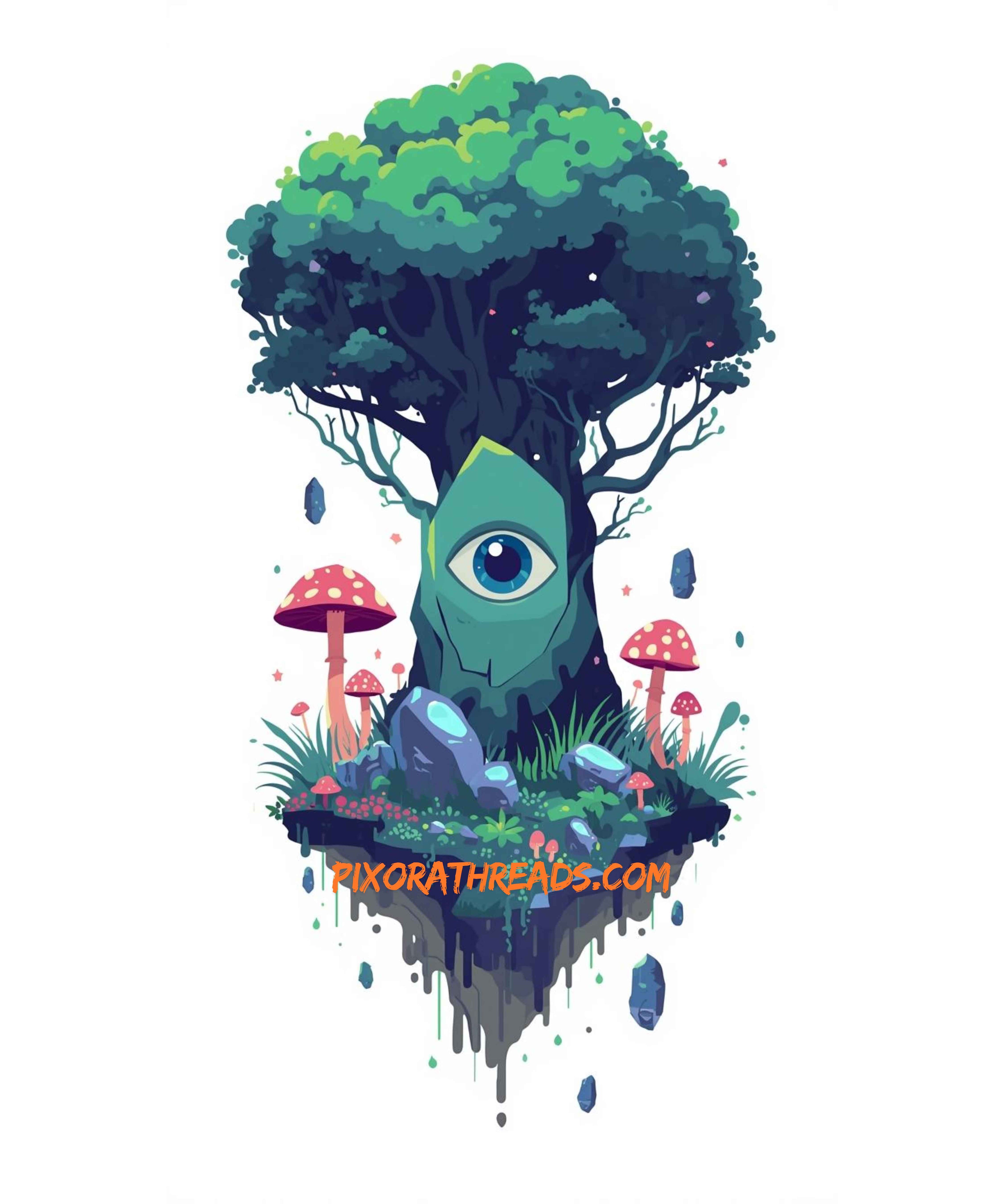 Digital art preview of Mystical Grove with transparent background at 300dpi resolution.