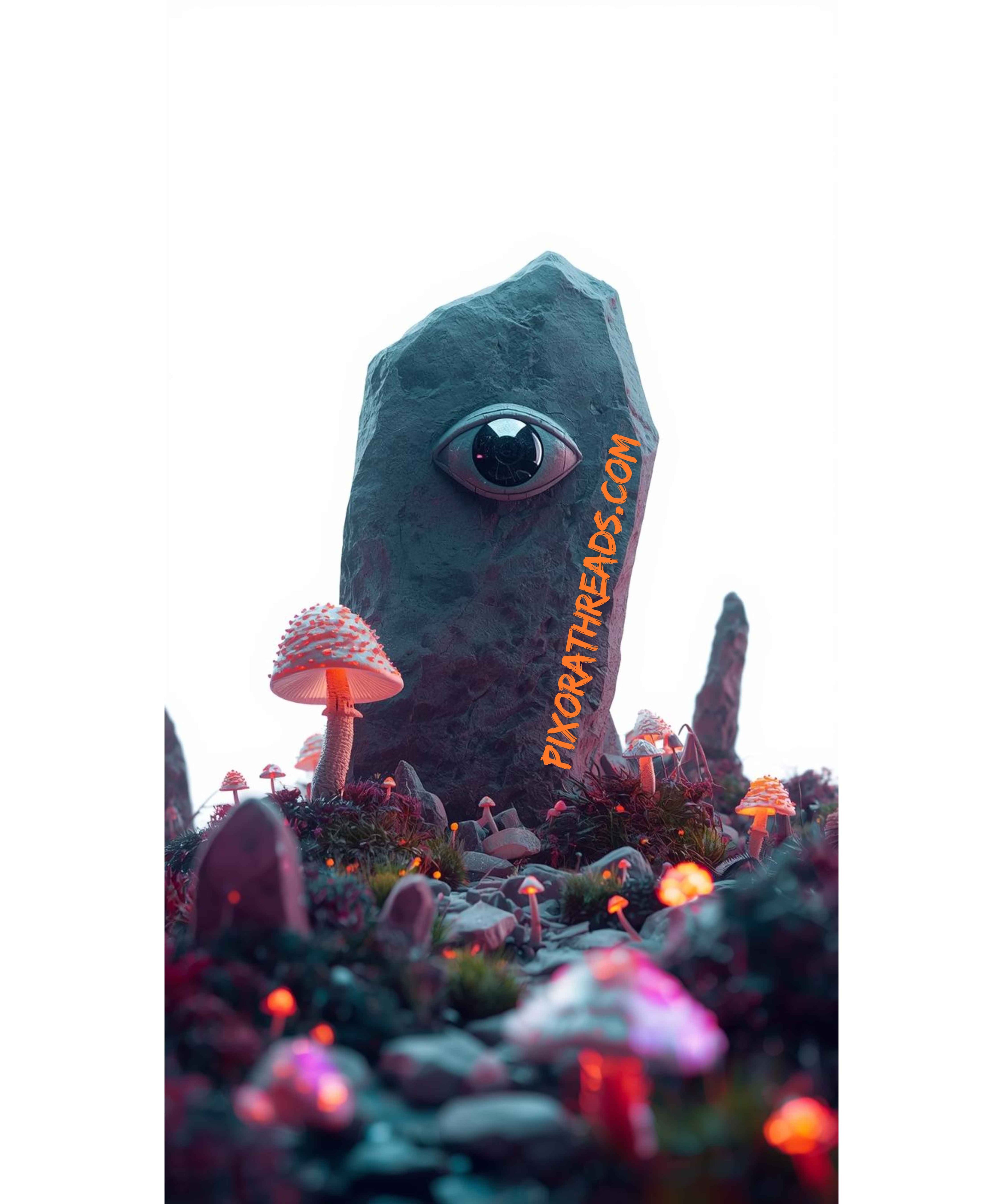 Digital art preview featuring a vibrant, mystical grove design in rich colors.