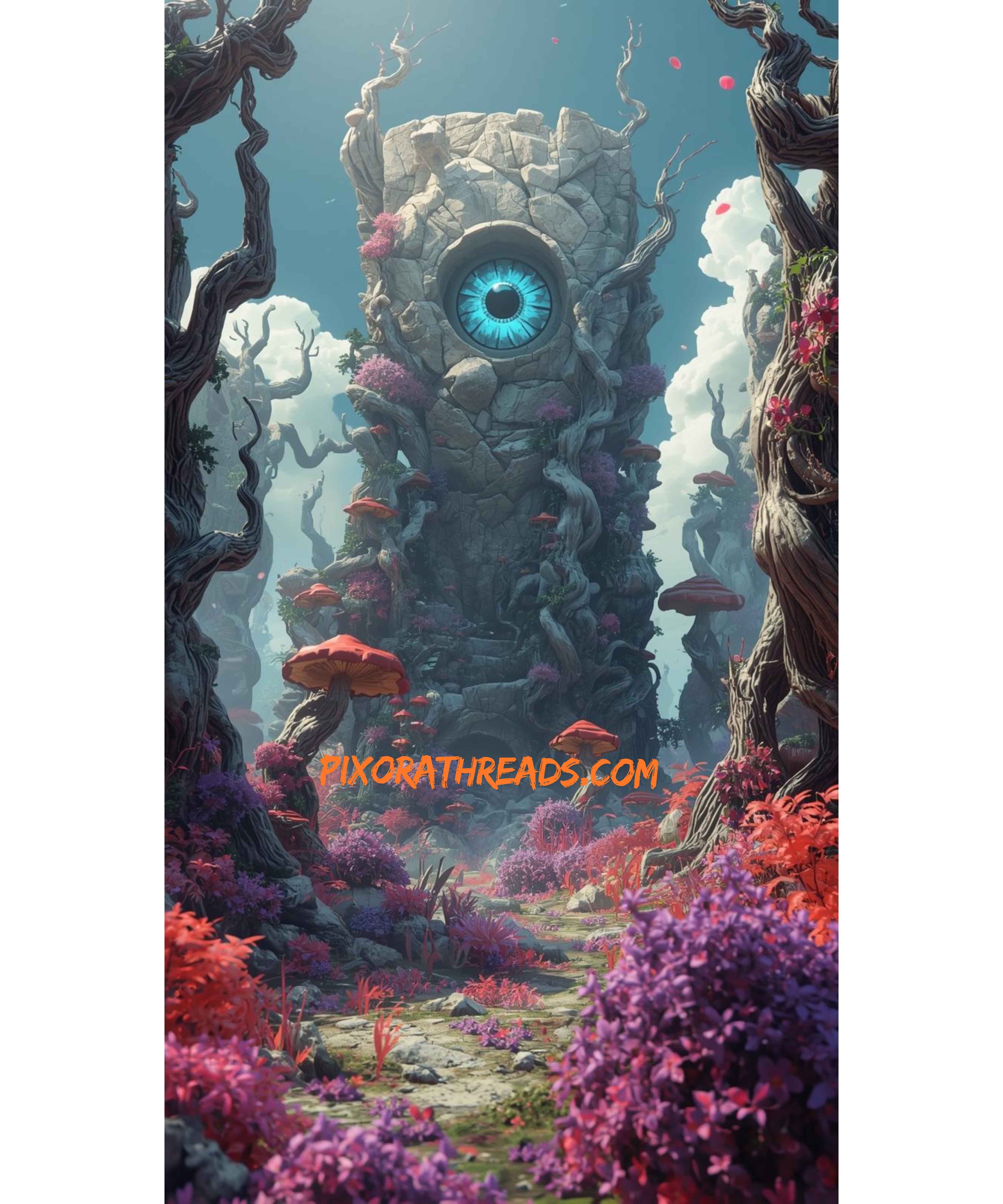 Digital art preview of a mystical forest scene with vibrant colors and detailed foliage.